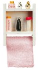 (image for) Bathroom Wall Organizer w/ Accessories - Pink