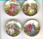 (image for) Romance Plates 4pc