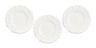 (image for) Lace Edged Plates White 3pc