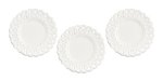 (image for) Lace Edged Plates White 3pc