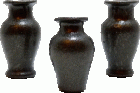 (image for) Bronzed Texture Glass Vases 3pc