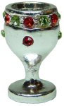 (image for) Silver Chalice Ruby & Emerald Band