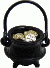 (image for) Black Pot w/ Gold Doubloons