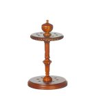 (image for) Small Round Pool Cue Stand - Walnut