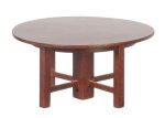 (image for) Round Mission Cocktail Table - Walnut