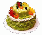 (image for) 2-Tiered Fruit Topped Cake Style 2