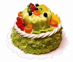 (image for) 2-Tiered Fruit Topped Cake Style 2