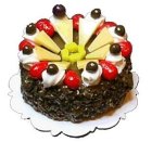 (image for) Chocolate Cake w/ Pineapple & Strawberry