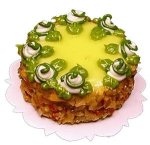 (image for) Cream Puff Topped Lime Custard Cake