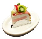 (image for) Fruit Topped Slice of cake Style 4