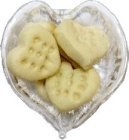 (image for) Heart Cookies in Heart Shaped Glass Bowl