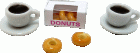 (image for) Cups of Coffee & Donuts in Box