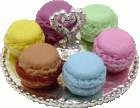 (image for) Macarons on Silver Tray - Multicolored