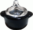 (image for) Casserole Dish w/ Glass Lid - Black