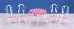 (image for) Ice Cream Parlor Table & 4 Chairs