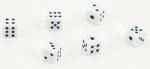 (image for) Dice - White - 6pc