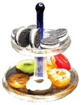 (image for) 2-Tier Serving Tray w/ Donuts & Cookies