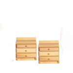 (image for) 3 Drawer Nightstand - Oak - 2pc