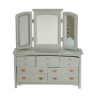 (image for) Slate Dresser w/ Triple Mirror - Gray