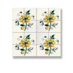 (image for) Sunflower Mosaic Picture Tile Sheet