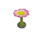 (image for) Pink Flower Birdbath