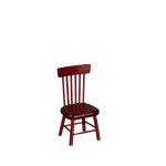 (image for) Spindle Back Dining Room Side Chair - Mahogany