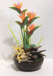 (image for) Bird of Paradise Floral Arrangement in Bowl