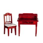 (image for) Writing Desk & Chair Set 2pc - Mahogany