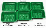 (image for) Plastic Market Produce Baskets - Green - Medium