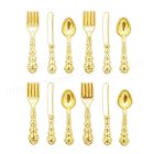 (image for) Gold Service for 4 - Knife Fork Spoon