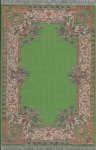 (image for) Turkish Rectangular Area Rug - Dusty Green Floral