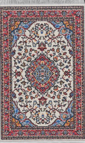 (image for) Turkish Throw Rug - Red Vines