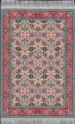 (image for) Turkish Large Throw Rug - Red Floral