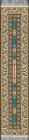 (image for) Turkish Runner Rug - Tan Gold & Blue