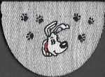 (image for) Woven Welcome Mat - Puppy - Gray