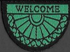 (image for) Woven Welcome Mat - Green Wagon Wheel