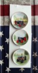 (image for) Decorative Antique Tractor Plates 3pc Set