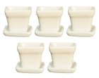 (image for) Plant Pots w/ Base White 5pc