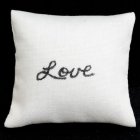 (image for) Love Ecru Throw Pillow