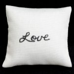 (image for) Love Ecru Throw Pillow