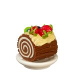 (image for) Cake Roll on a Plate