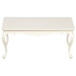 (image for) American Victorian Rectangular Dining Room Table - White