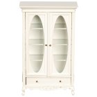 (image for) American Victorian Large Display Cabinet - White