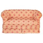 (image for) Mauve Pattern Upholstered Loveseat