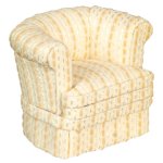 (image for) Cream & Gold Upholstered Armchair