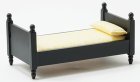 (image for) Single Bed - Black & Yellow Fabric