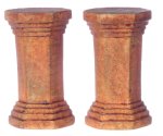 (image for) Hexagonal Pedestal Aged 2pc