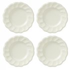 (image for) Fluted White Plates 4pc