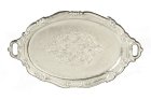 (image for) Oval Metal Tray w/ Handles