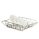 (image for) Dish Strainer Rack w/ Dishes - Silver